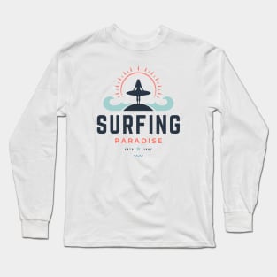 Surfing Paradise Surfer Surf Long Sleeve T-Shirt